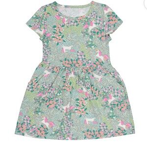 A002 wonder nation floral unicorn girls dress